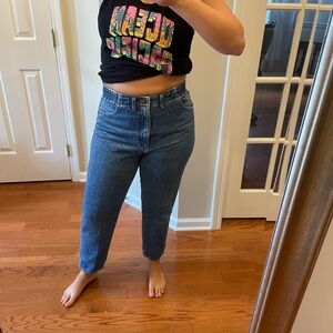 Vintage 80s Lee Relaxed Rider Jeans Tapered Bottom Sz 12P